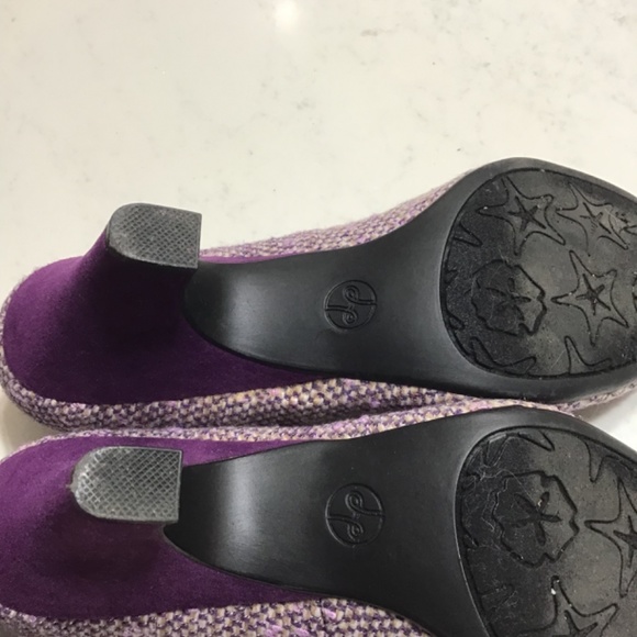 Lindsay Phillips Alex Heel in Purple Tweed - Picture 5 of 6